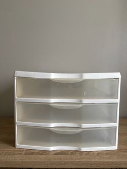 3-Drawer Plastic Storage Organizer
