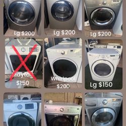 Electric Dryer Stackable Option ‼️ CLEAN & 45 DAYS WARRANTY‼️ Delivery FEE SAME DAY‼️