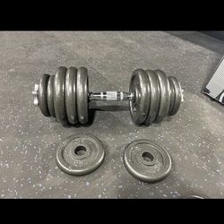 Adjustable Cast Iron Dumbbell (Pair) - $70+tax!