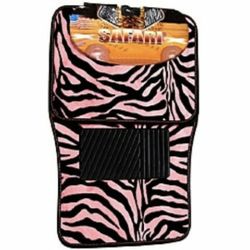 Pink car carpet mat set