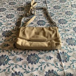 B Makowsky Pebbled Leather Crossbody Purse