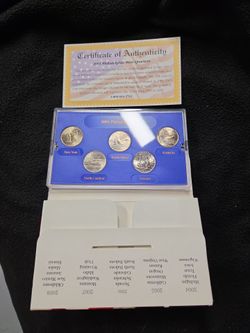 2001 Philadelphia Mint State Quarters 5-Coin Set
