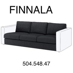 FINNALA cover for sofa section 504.548.47 tallmyra black/gray NEW