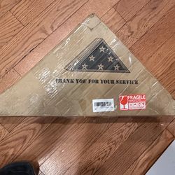 Thank you for your service flag holder