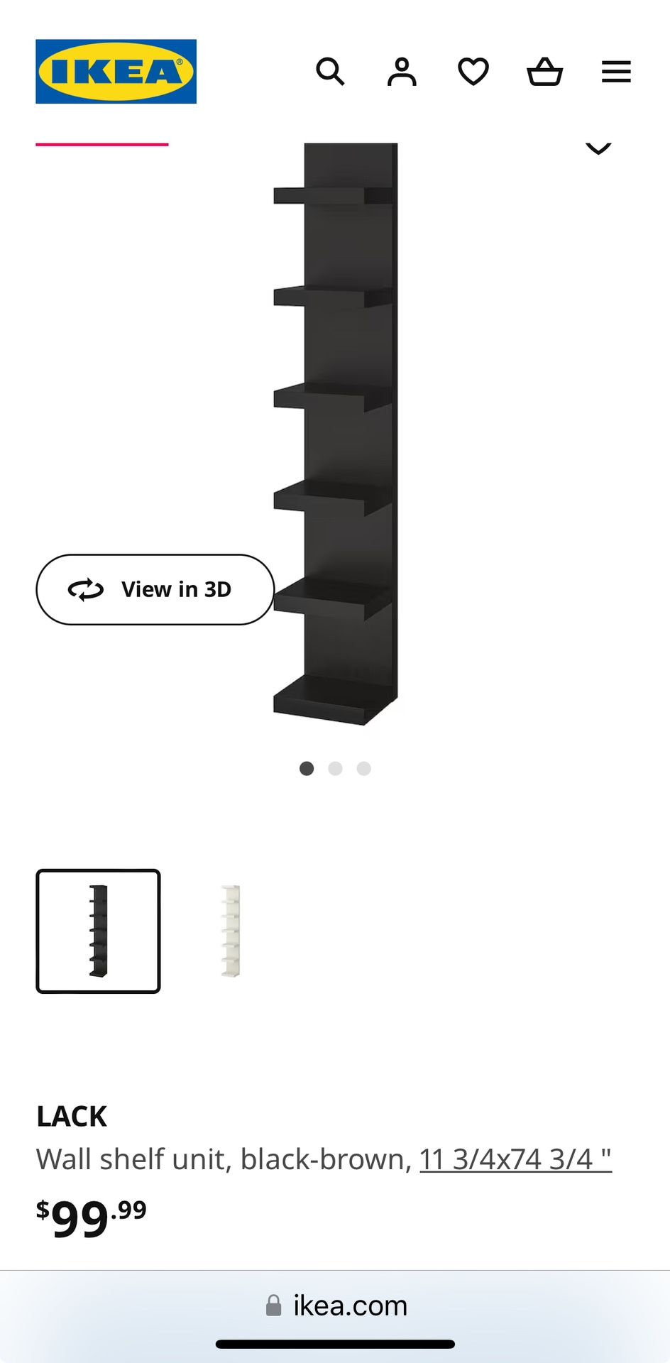 IKEA LACK Wall Shelf