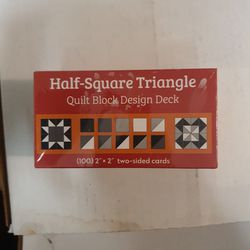 Half SQUARE triangle Quilt Block Designe DECK 
