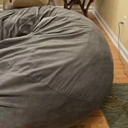 Large Gray Bean Bag Chair
