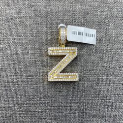 Charm 10k Yellow Gold With Round And Bugget Diamonds 