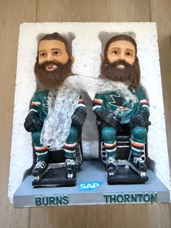 San Jose Sharks Brent Burns and Joe Thorton Barbershop Bobblehead SGA
