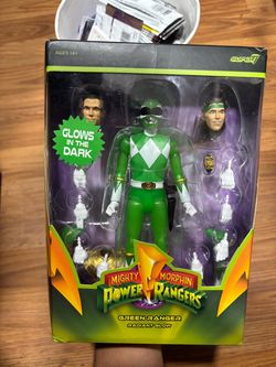 Super7 MMPR Green Ranger Radiant Glow Action Figure