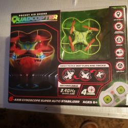 MINI(POCKET) RECHARGEABLE AIR DRONE QUADCOPTER W/ REMOTE