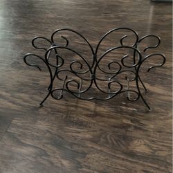 1960s  Vintage Wrought Iron magazine rack