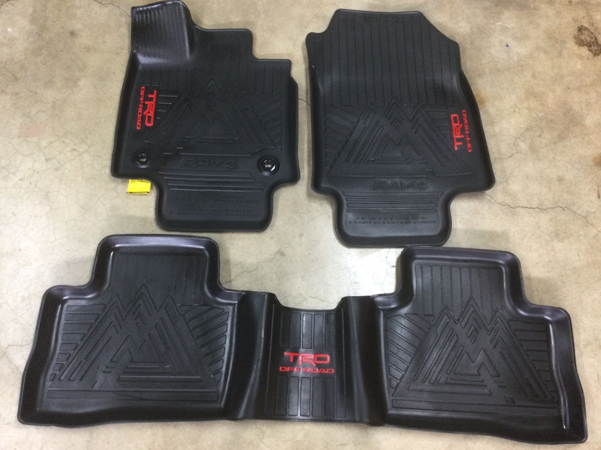 Genuine OEM Toyota RAV4 TRD OFF ROAD All Weather Floor Mats