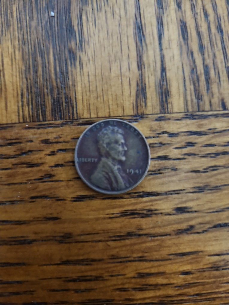 1941 Wheat Penny With No Mint Mark