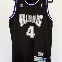 Adidas NBA Sacramento Kings Chris Webber #4 Black Jersey Size L