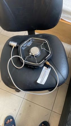 Portable camping stove with adapter