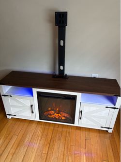 Fire place TV stand