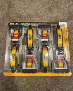 CAT 4-Piece Ratchet Tie Down Strap Set
