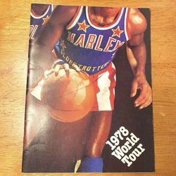 Vtg 1978 Harlem Globetrotters Basketball WORLD TOUR Souvenir Program