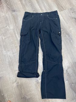 Kuhl Splash Vintage Patina Dye Women's Size 14 Reg Cargo Pants Black