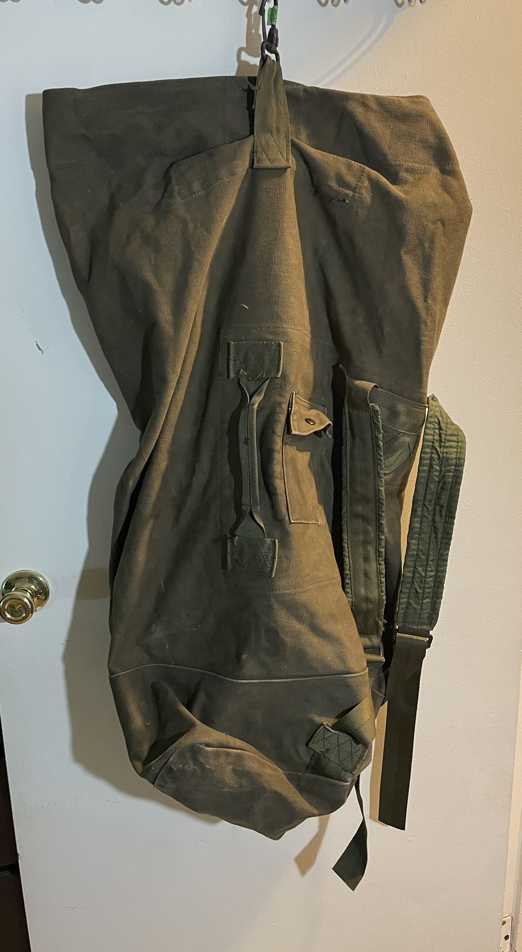 Green Army Duffle Bag 