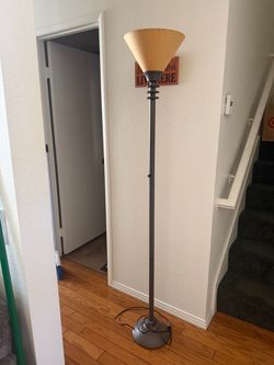 Torchiere Floor Dimmable Lamp Bronze Finish