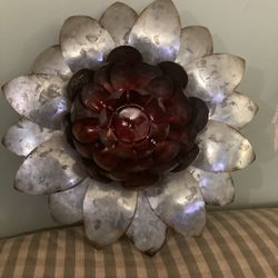 Metal Flower Wall Art 