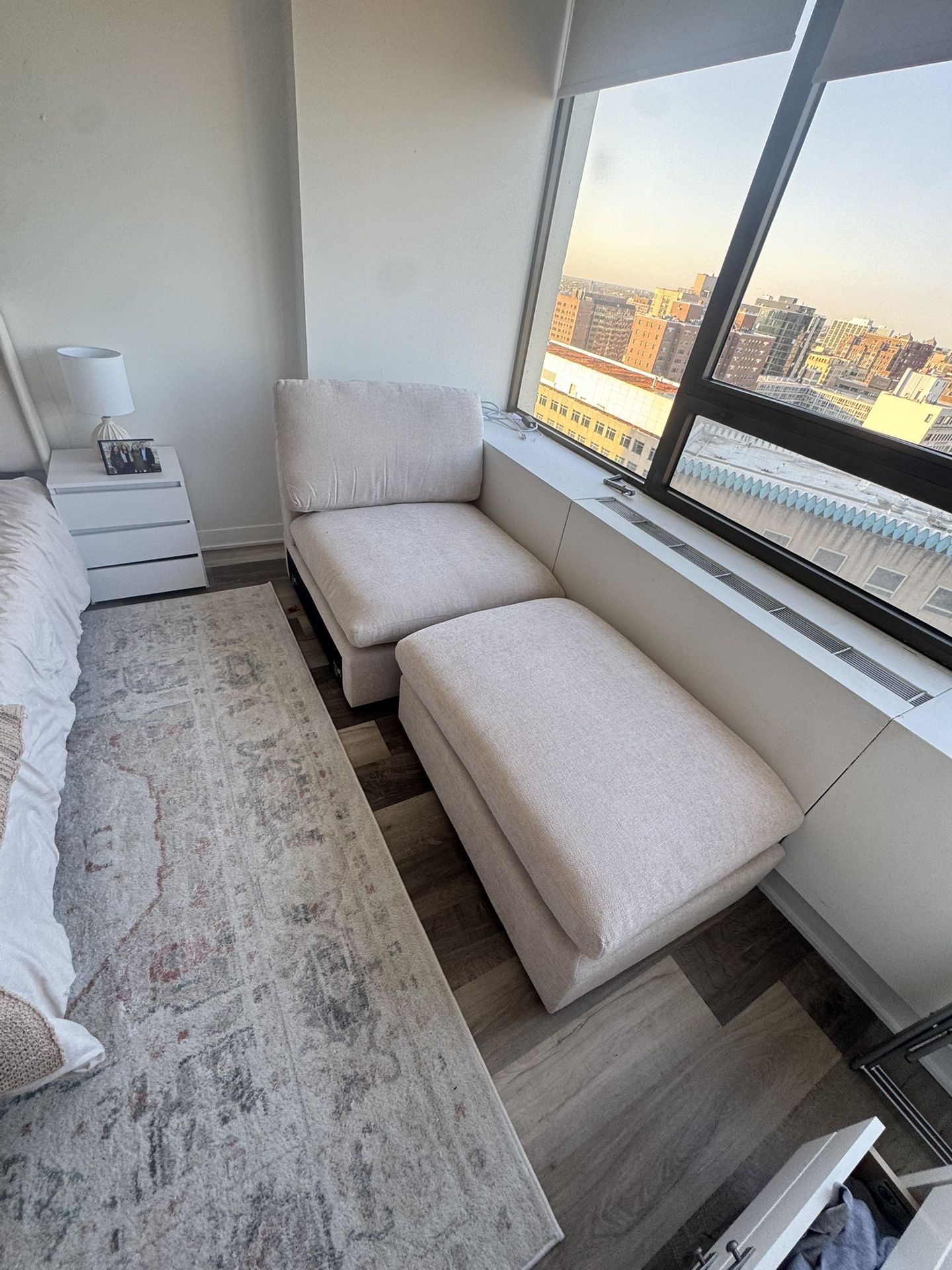 Matching Chair And Ottoman