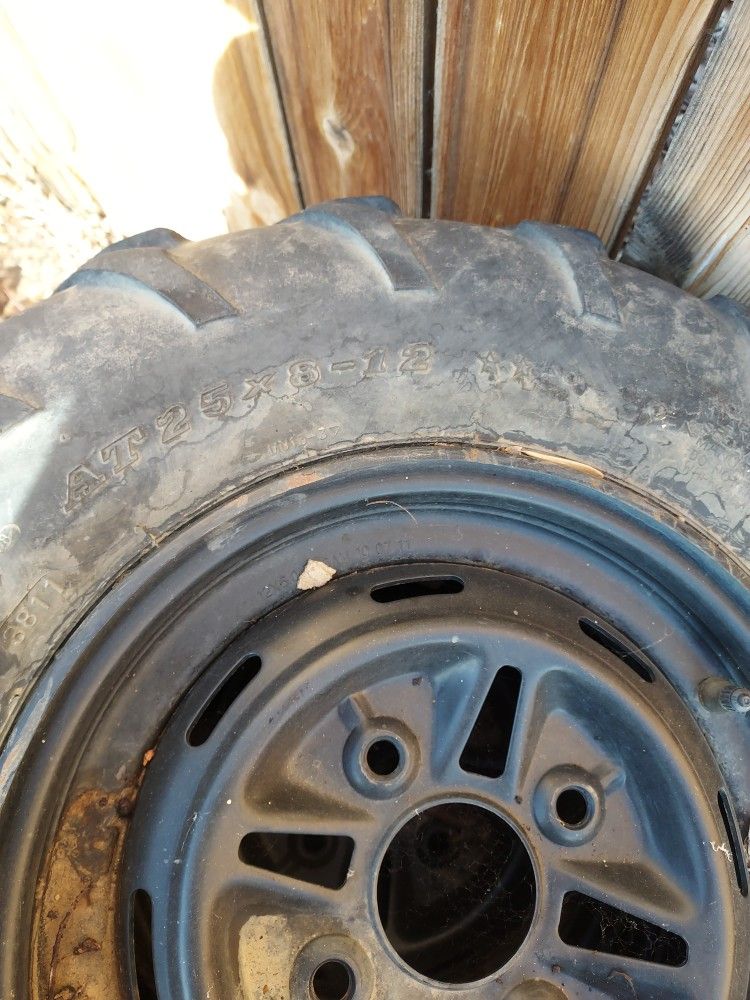 Rims And Tire For Atv