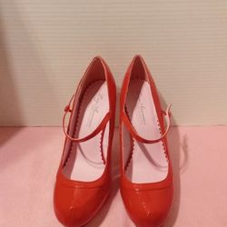 Leg Avenue Mary Jane Red Heels Woman's Size 9 NEW