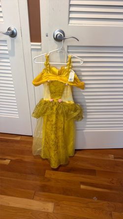 Disney Girls Yellow Princess Belle Costume Dress