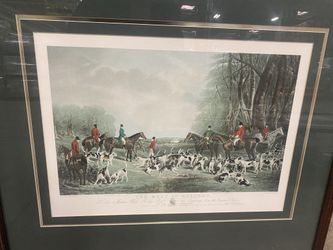 sir richard sutton and the quorn hounds And The Meet At blagdon