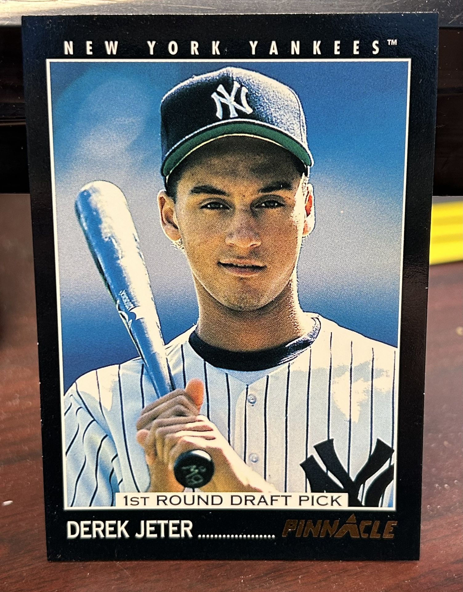 Derek Jeter Rookie Card Pinnacle #457 Error Card:Hometown