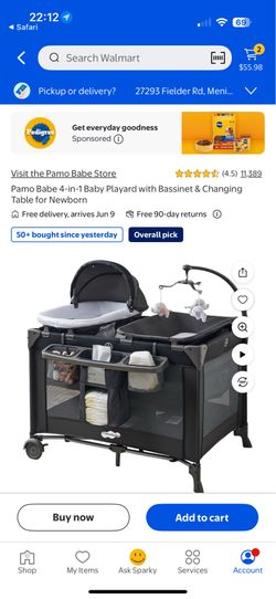 Pack and Play with changing table