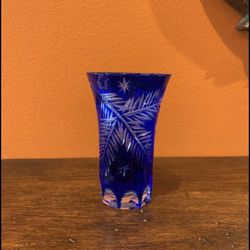 Small Royal Blue Vase