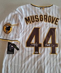 Joe Musgrove Signed San Diego Padres Jersey With BEAT LA Inscription Autographed Auto PSA COA XL