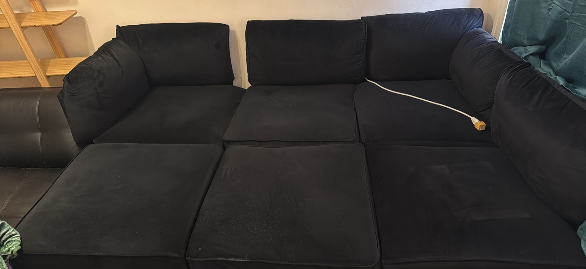 Black L Shaped Corner couch