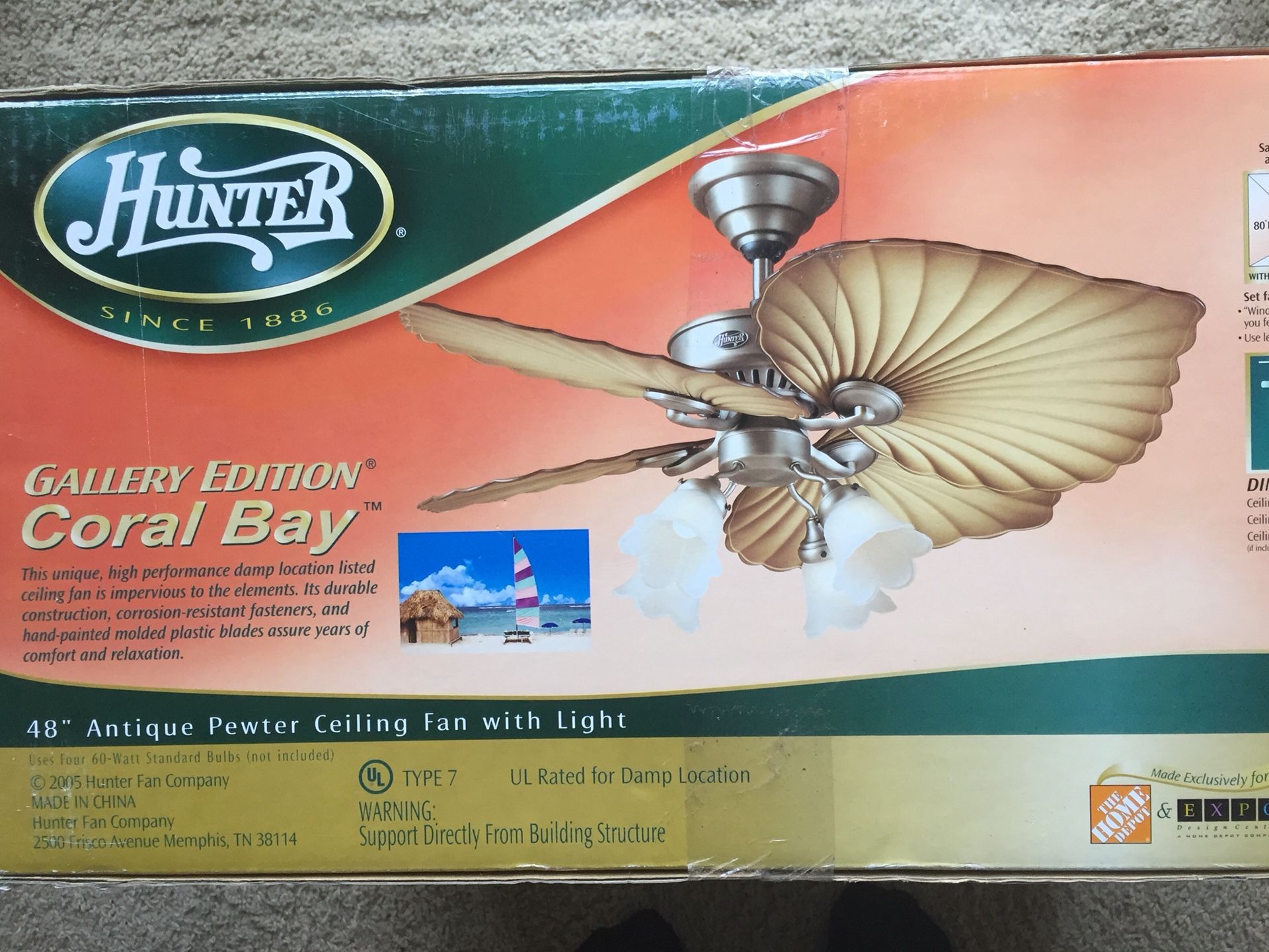 Ceiling Fan Hunter 48 C Bay