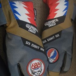 686 Greatful Dead Mittens (New)
