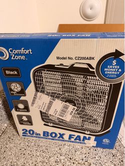 20” Box Fan - New and sealed