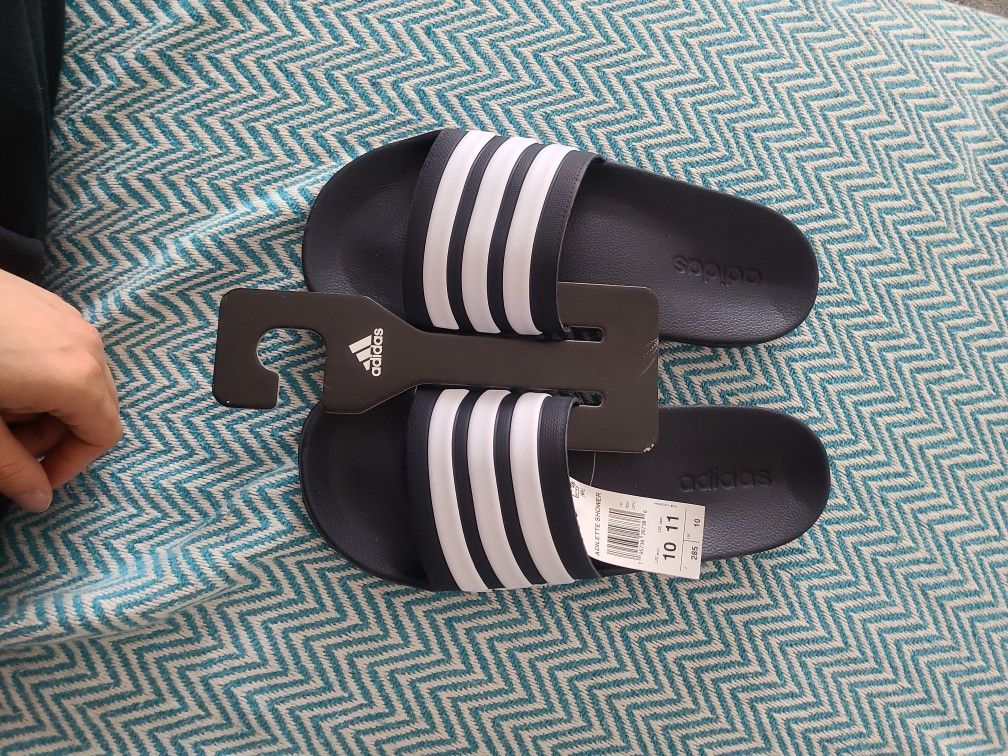 Adidas Shower Slides NEW never Used Size 10