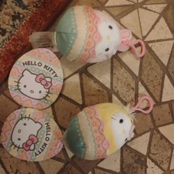 Brand New Hello Kitty Clip-on Easter Plushies $12 Each