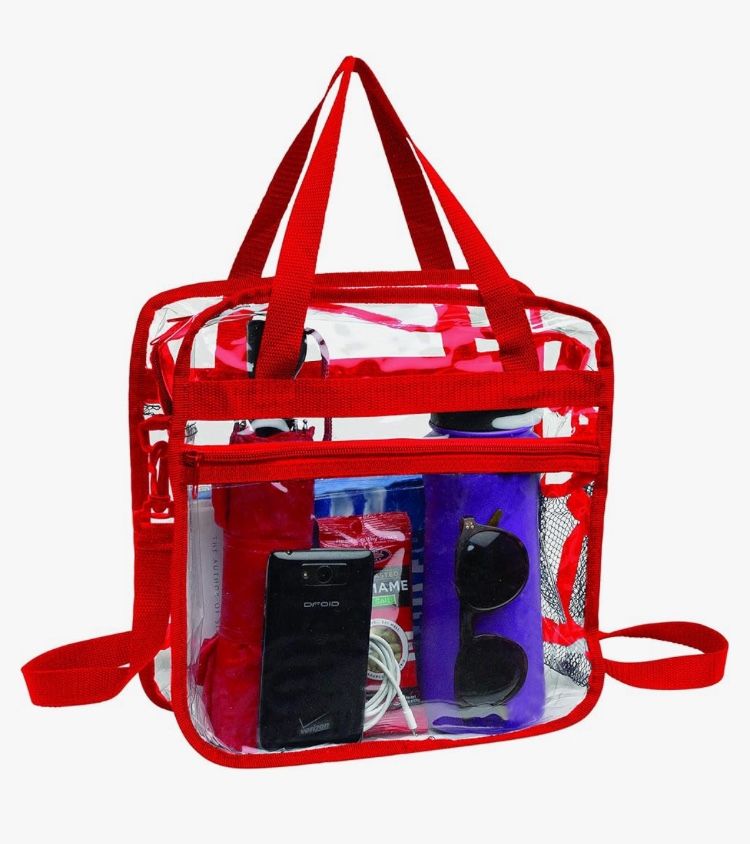 Clear Totes with Handles And Shoulder Strap