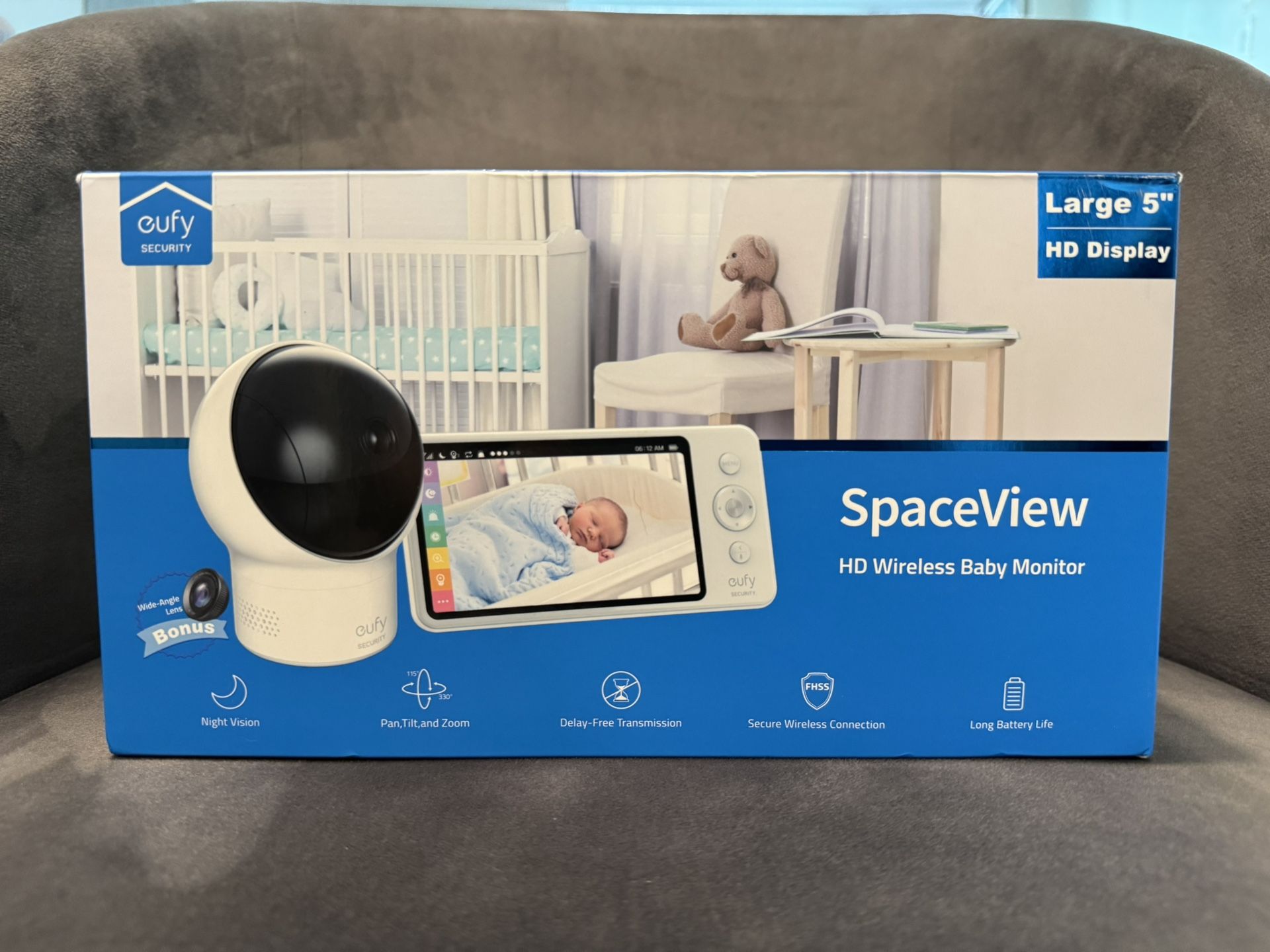Eufy SpaceView HD Baby Monitor - 5” Display, New in Box