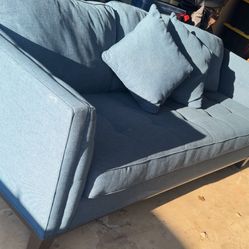 Blue Sofa And Love Seat