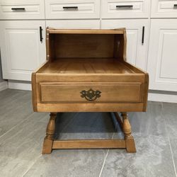 RARE vintage maple side table