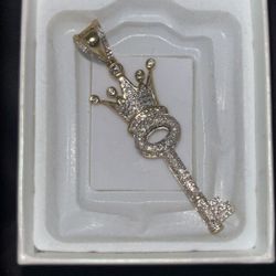 Diamond Key Pendant 