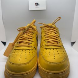 Size 9 - Nike Air Force 1 Low OFF-WHITE University Gold Metallic Silver