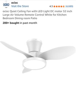 Ceiling Fan 32” Three Blades