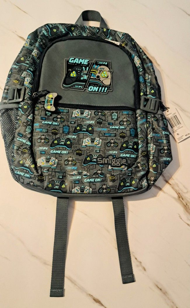 Smiggle • Game on • Kids 16" Backpack Brand New With Tags • Ret $69